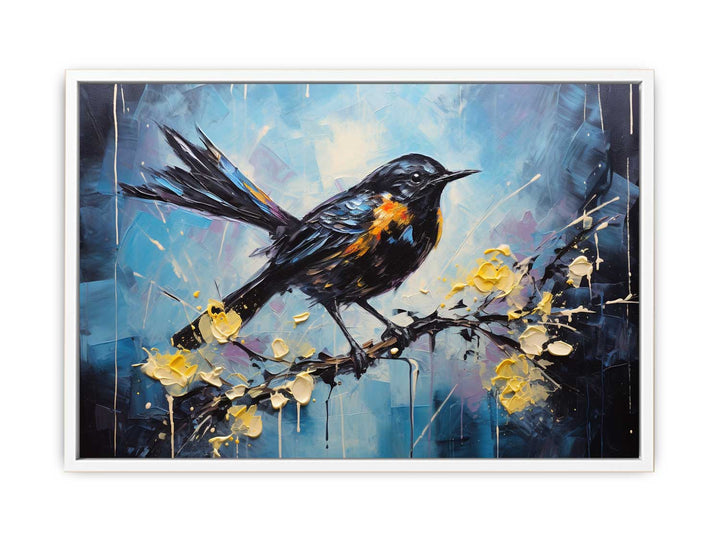 Bird Black Modern Art Painting