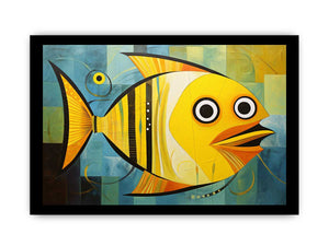 Modern Golden  Fish Art