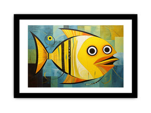 Modern Golden  Fish Art