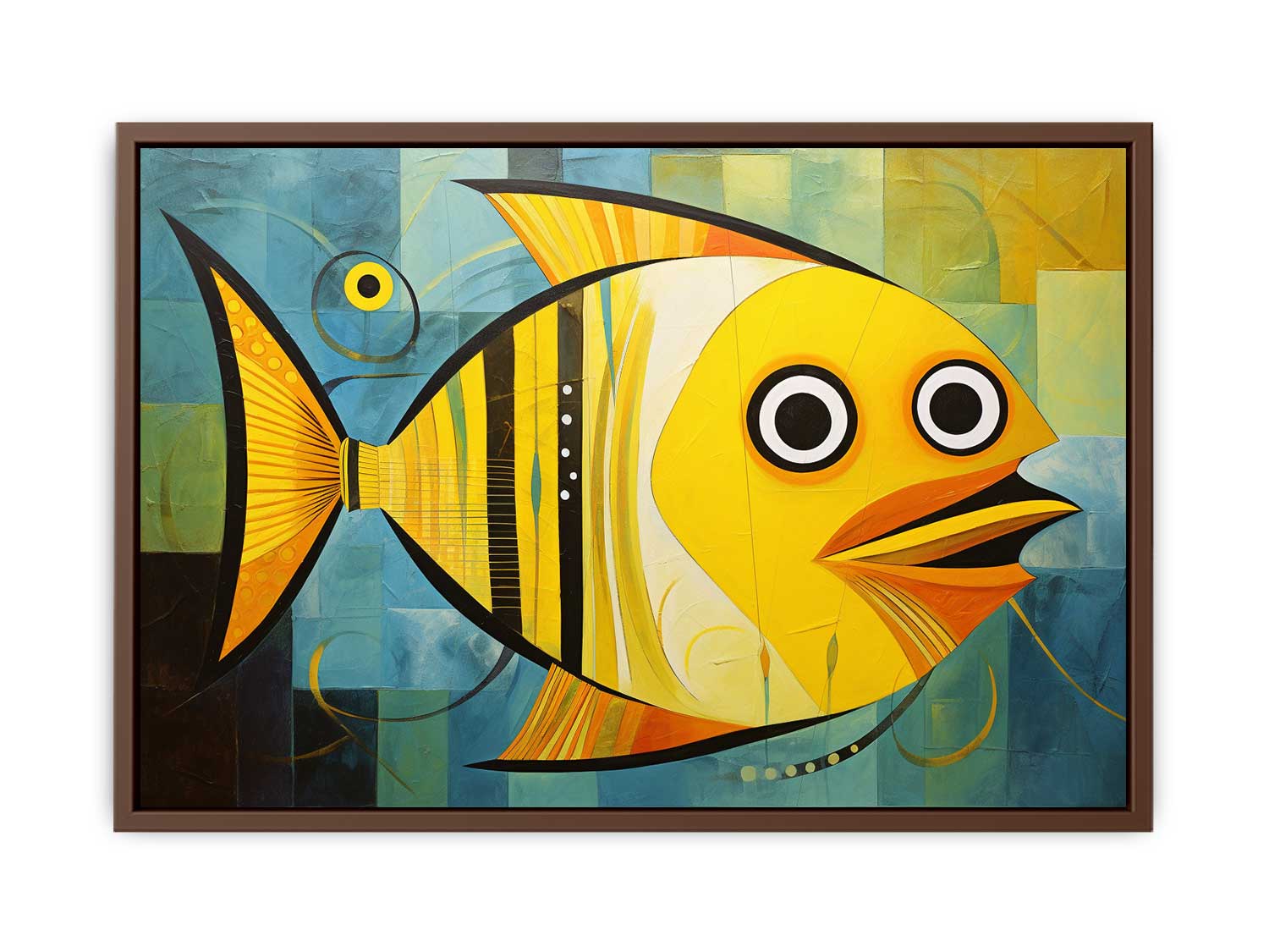 Modern Golden  Fish Art