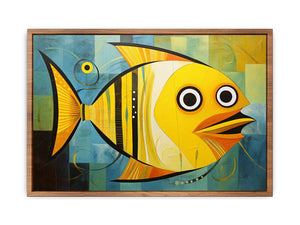 Modern Golden  Fish Art