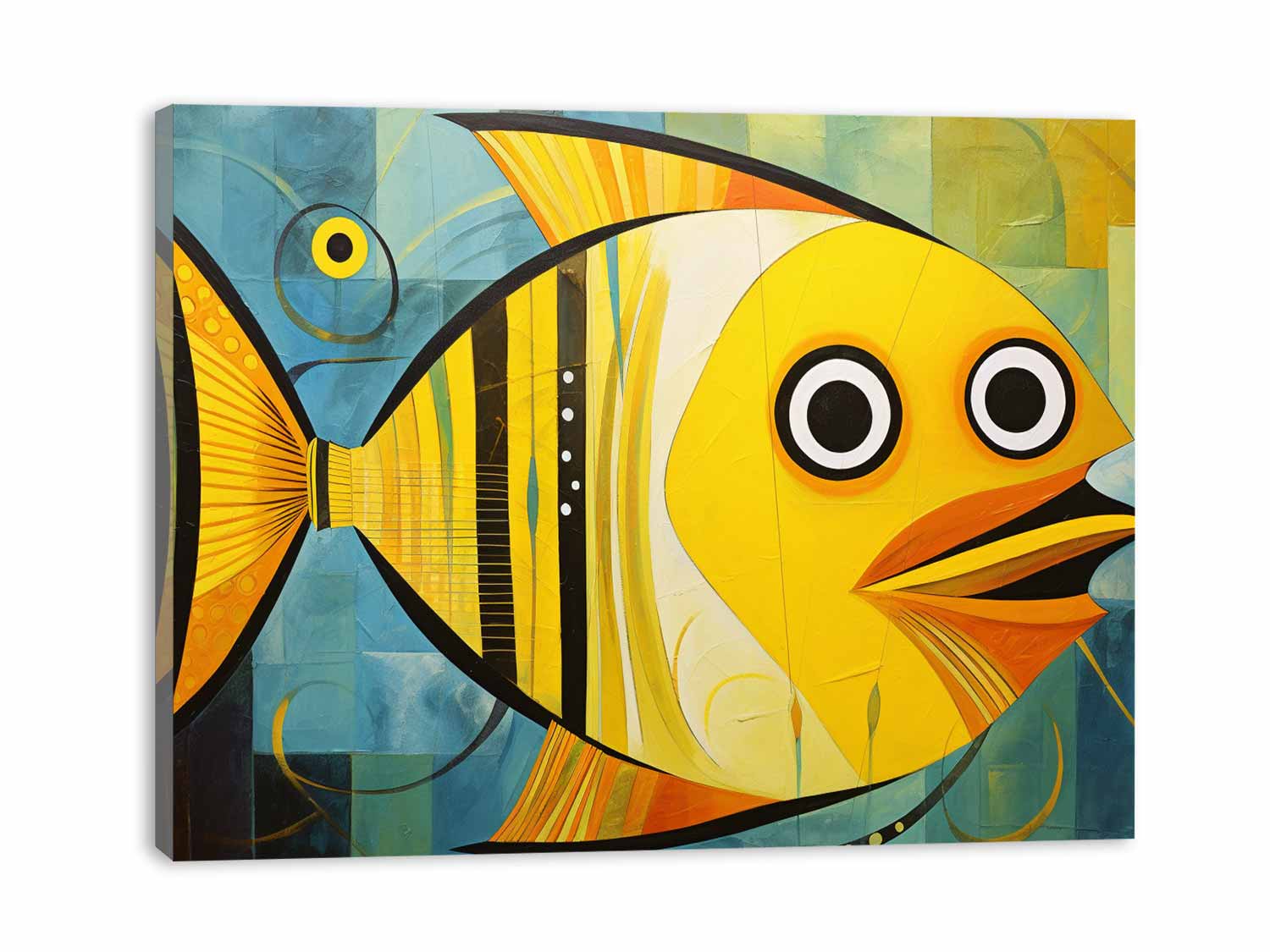 Modern Golden  Fish Art