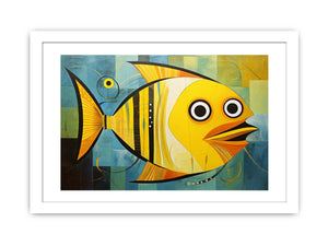 Modern Golden  Fish Art