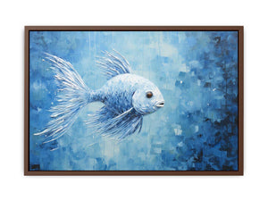 Modern Blue Fish Art