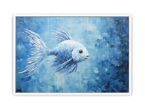 Modern Blue Fish Art