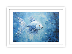 Modern Blue Fish Art