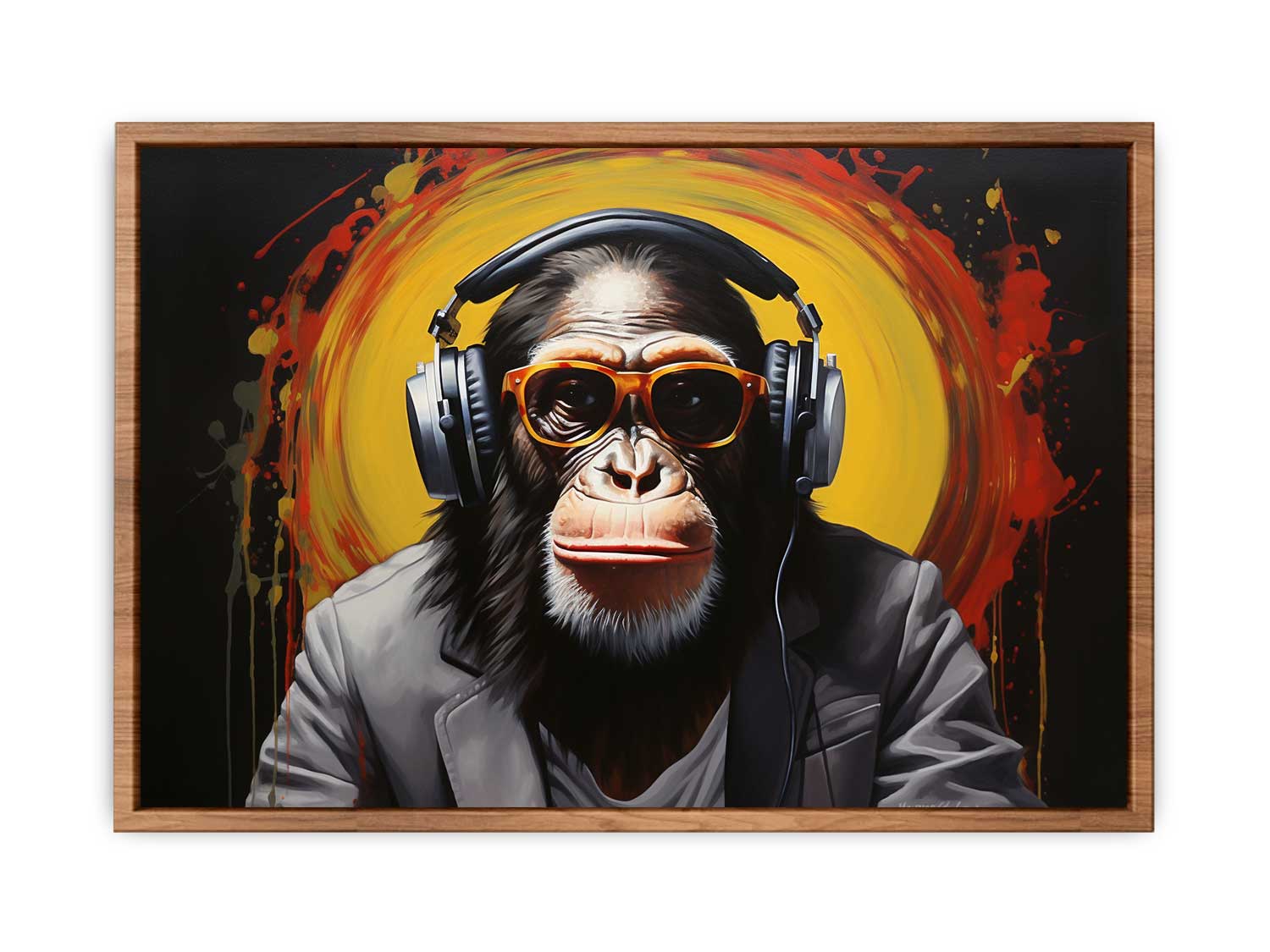 Modern Black Monkey Head Phone