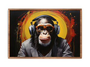 Modern Black Monkey Head Phone