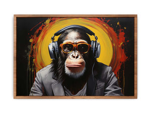 Modern Black Monkey Head Phone