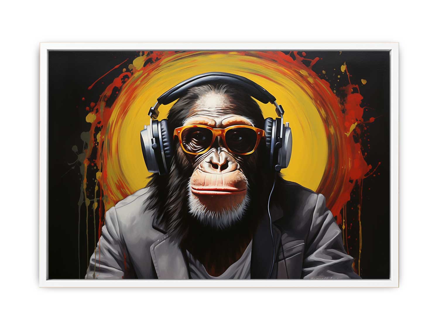 Modern Black Monkey Head Phone