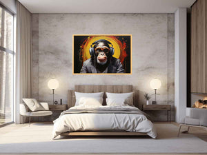 Modern Black Monkey Head Phone