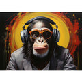 Modern Black Monkey Head Phone