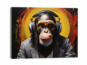 Modern Black Monkey Head Phone