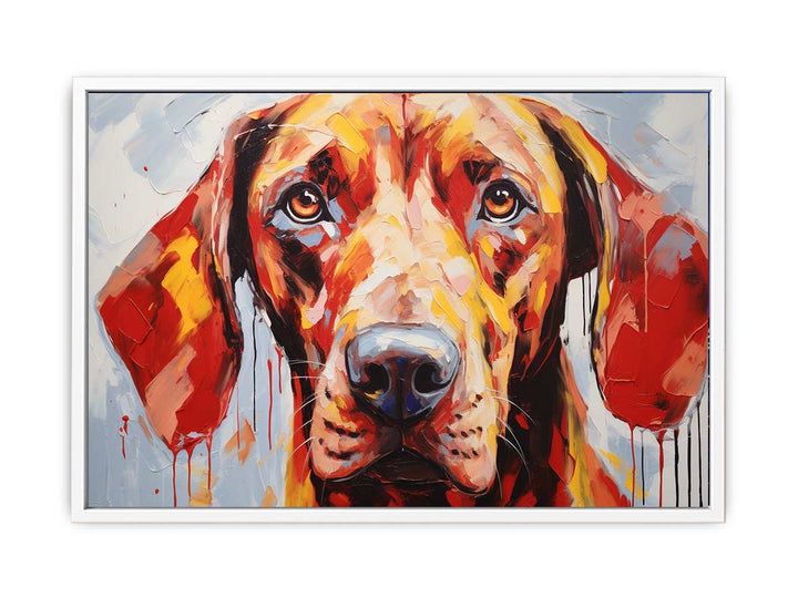 Modern Art Painting Brown Dog
