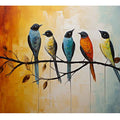 Birds On wire