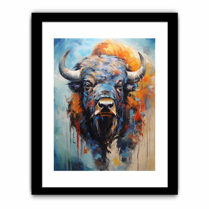 Modern Buffalo Art Painting
