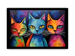 Modern Cat Art Painting