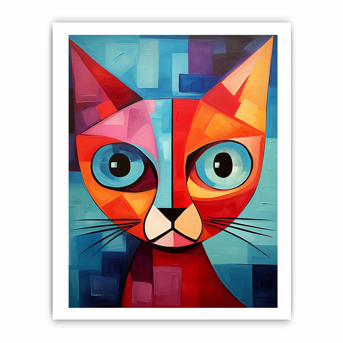 Modern Cubism Cat