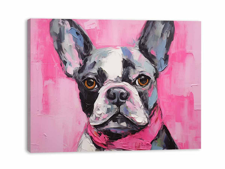 Modern Art Painting Pug Dog