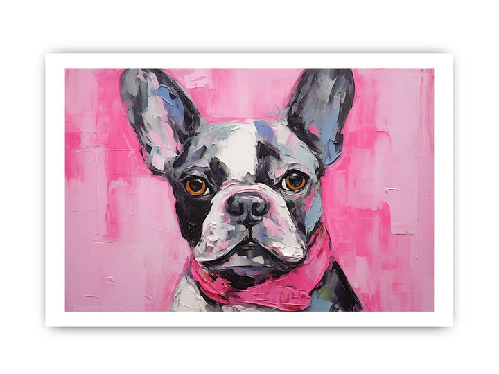 Modern Art Painting Pug Dog