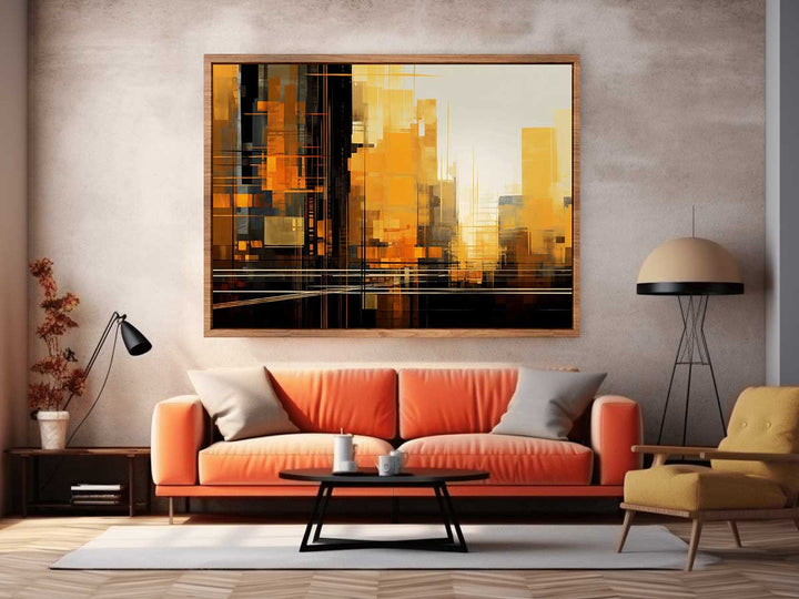 Modern Building Art Painting