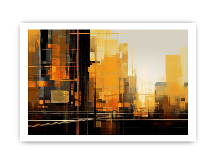 Modern Building Art Painting