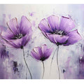 Purple Flowers Art Painting