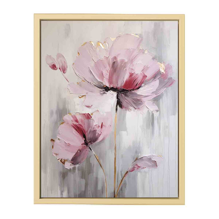 Pink White Flower Painting