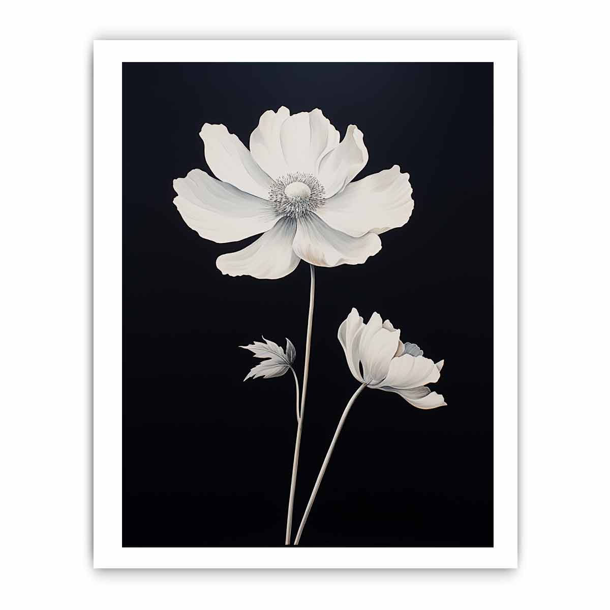 White  Flower Painting