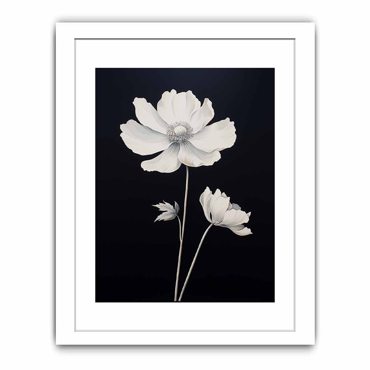 White  Flower Painting