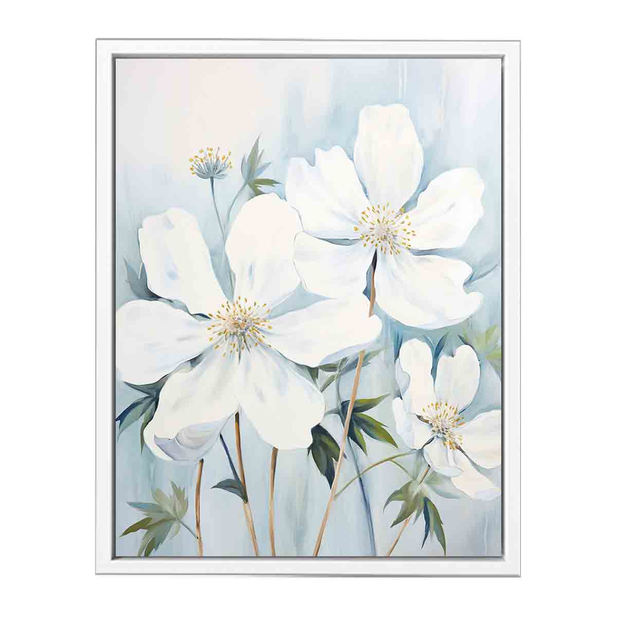 White Flowers Painting