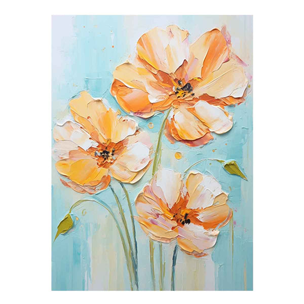 White Yellow Flower Painting