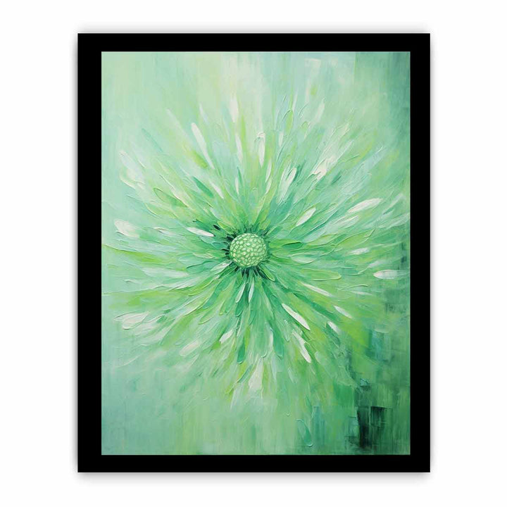 Green Flower Painting