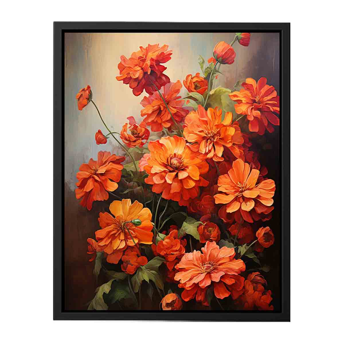 Flower Orange Art Painting