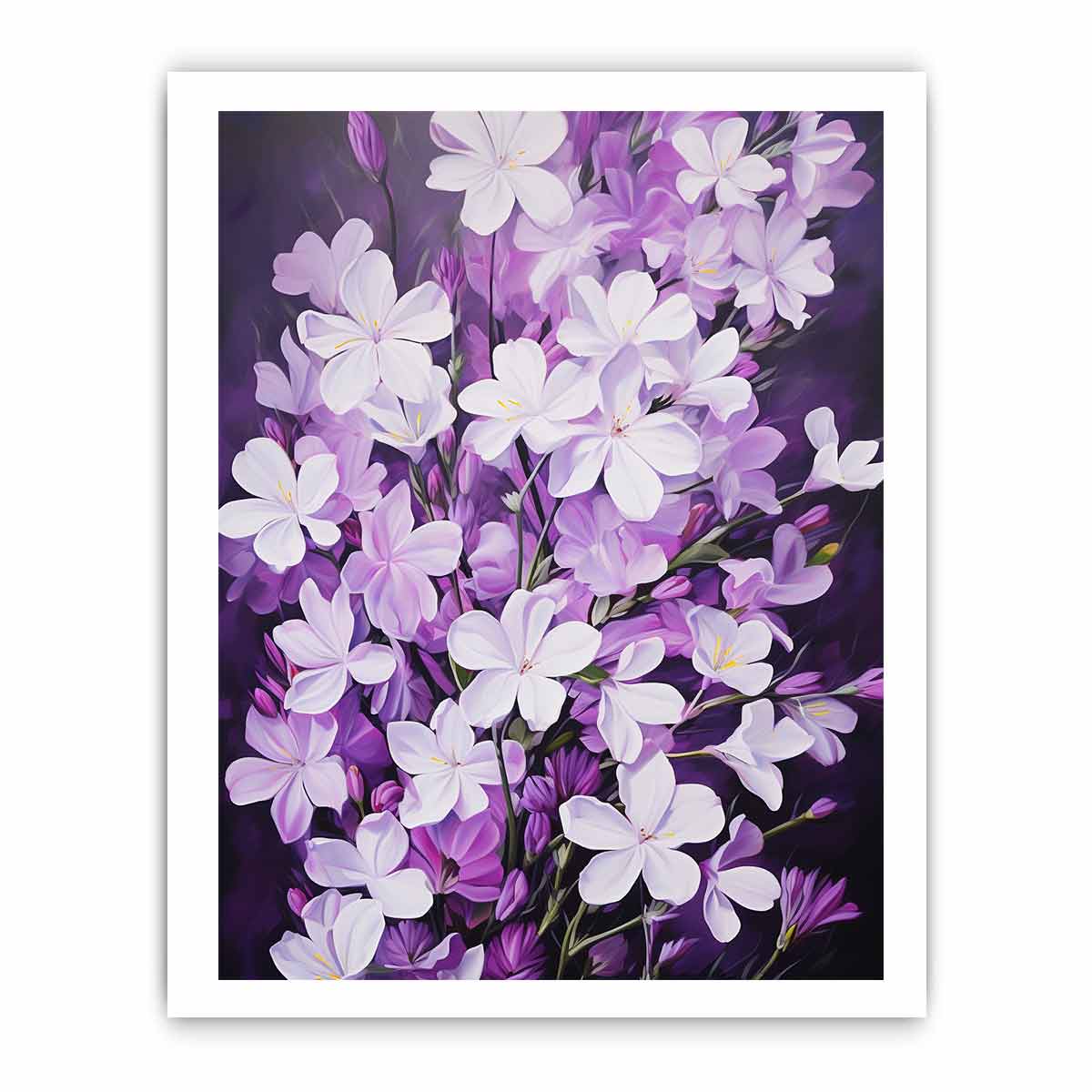 Purple White Flowers