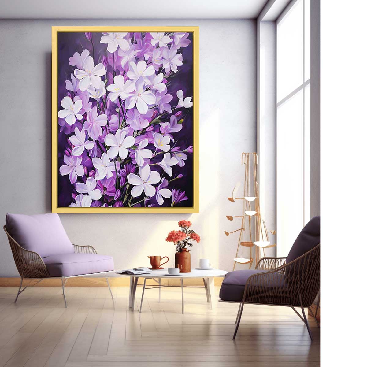 Purple White Flowers