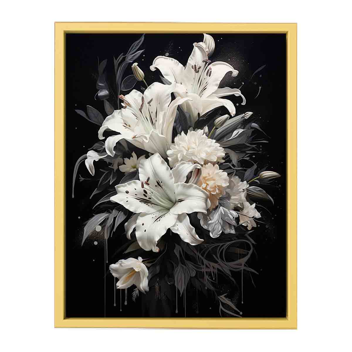 White Flowers Painting
