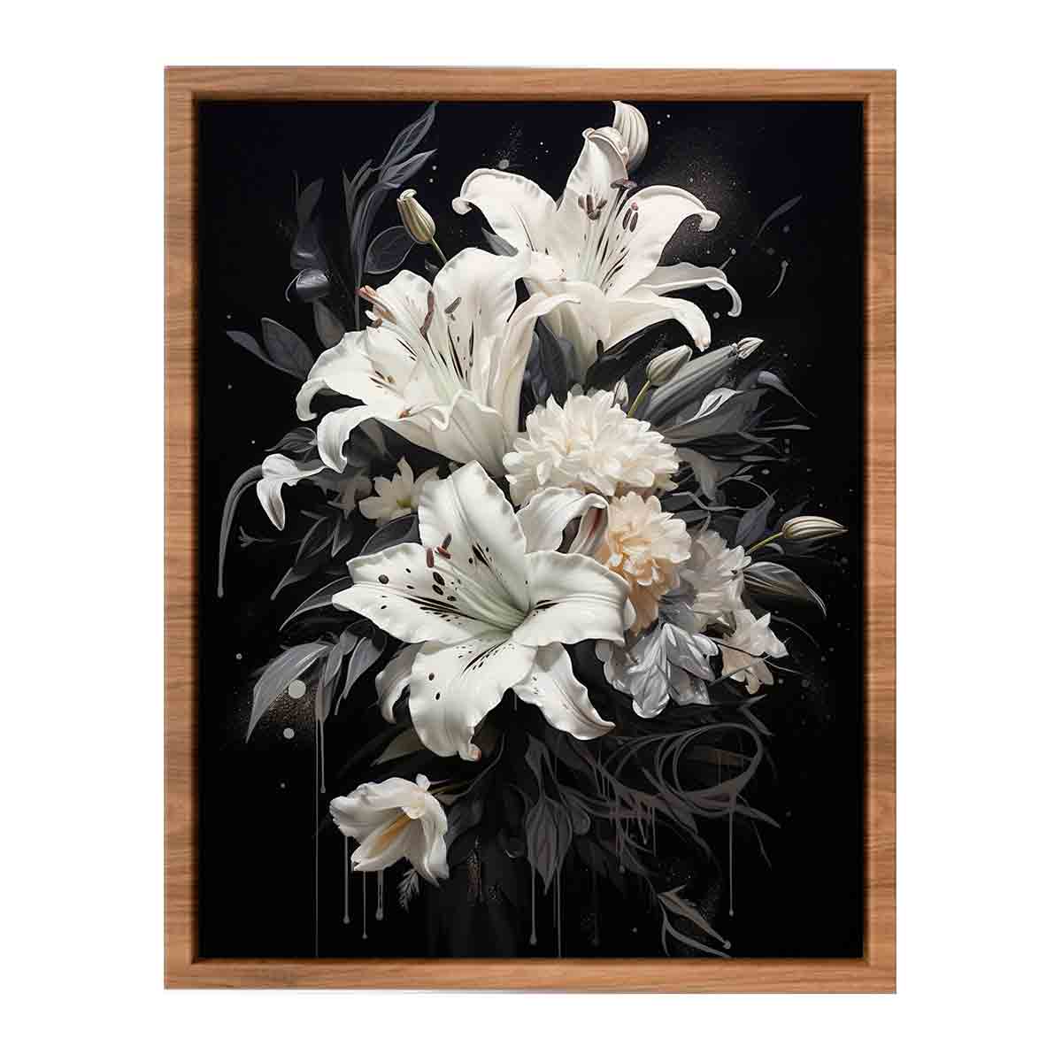 White Flowers Painting