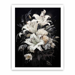 White Flowers Painting