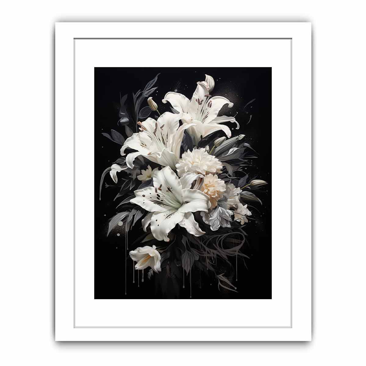 White Flowers Painting