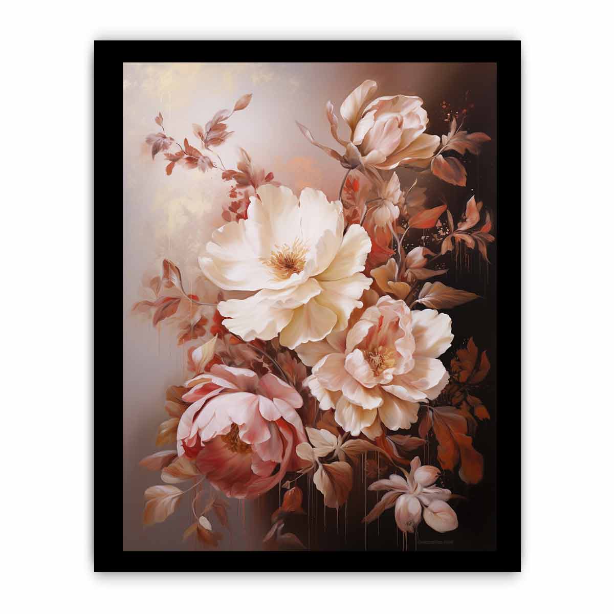 Brown Flower  Art Painting