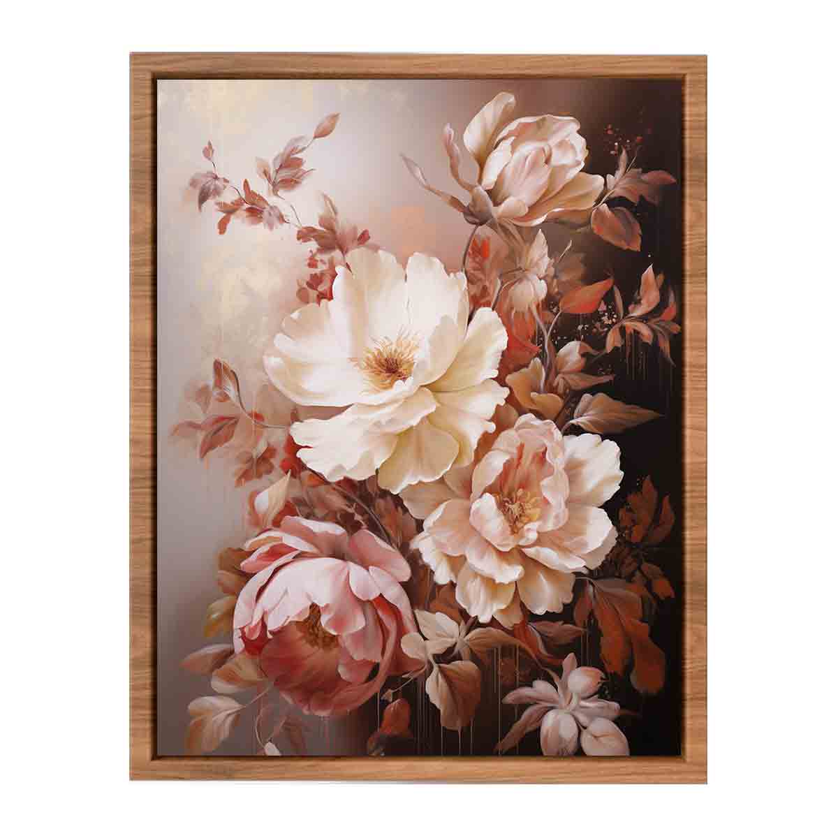 Brown Flower  Art Painting
