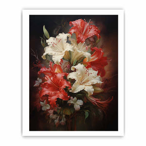 Flower Red  Art Painting