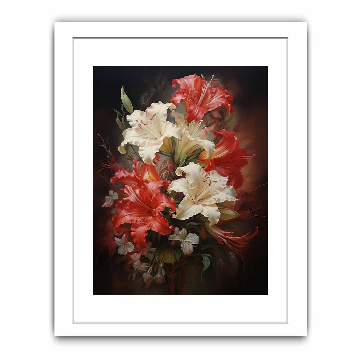 Flower Red  Art Painting