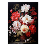 Flower Art Red White Painting artwork preview