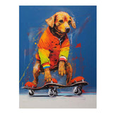 Dog Skating Modern Art artwork preview