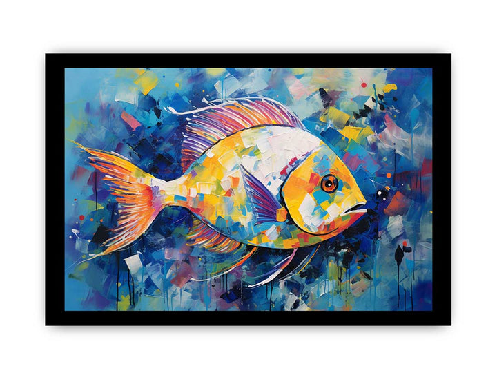 Blue Fish Modern Art