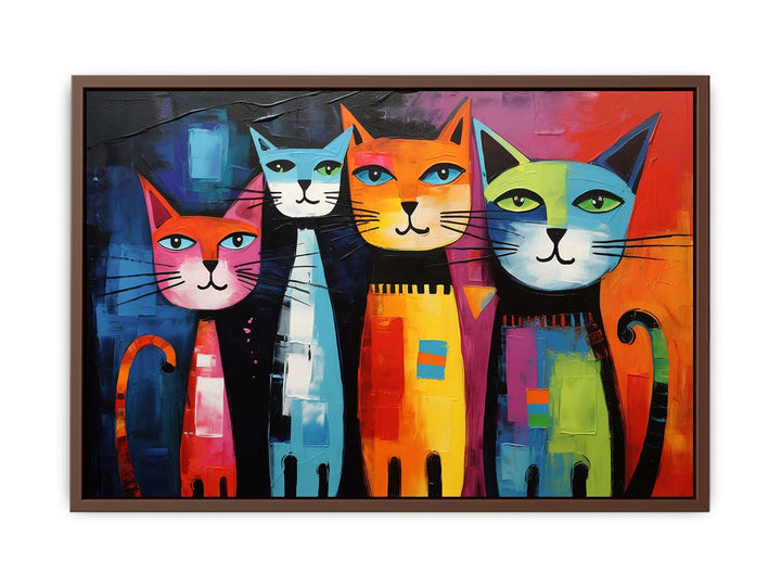 unique Cats Modern Art Painting