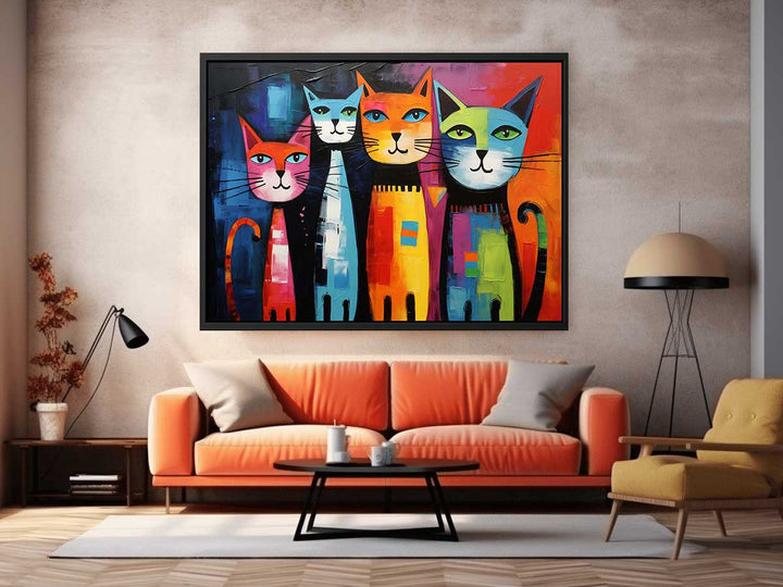 Cat Modern Art Painting