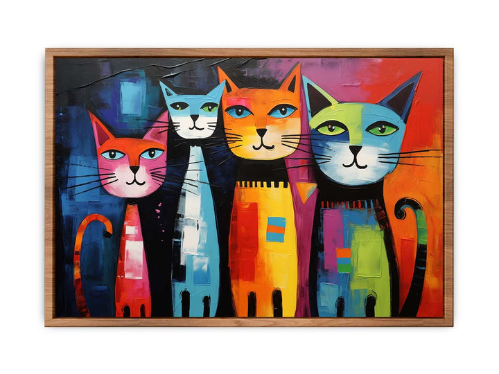 unique Cats Modern Art Painting